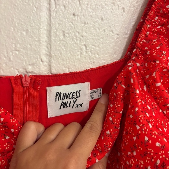 Princess Polly Baily Mini Dress Red - Picture 6 of 6